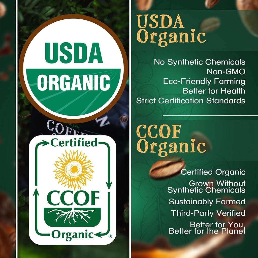The Bean Organic Coffee Co. California Blend Medium Whole Bean Coffee