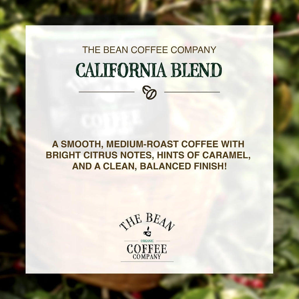 The Bean Organic Coffee Co. California Blend Medium Whole Bean Coffee