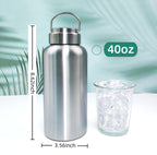 CDJ 42oz Stainless Steel Water Bottle
