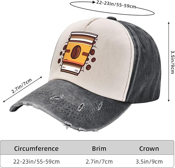 Coffee Clipart Baseball Cap