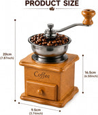 Vintage Wooden Manual Coffee Grinder