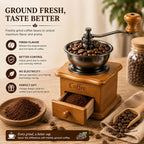 Vintage Wooden Manual Coffee Grinder
