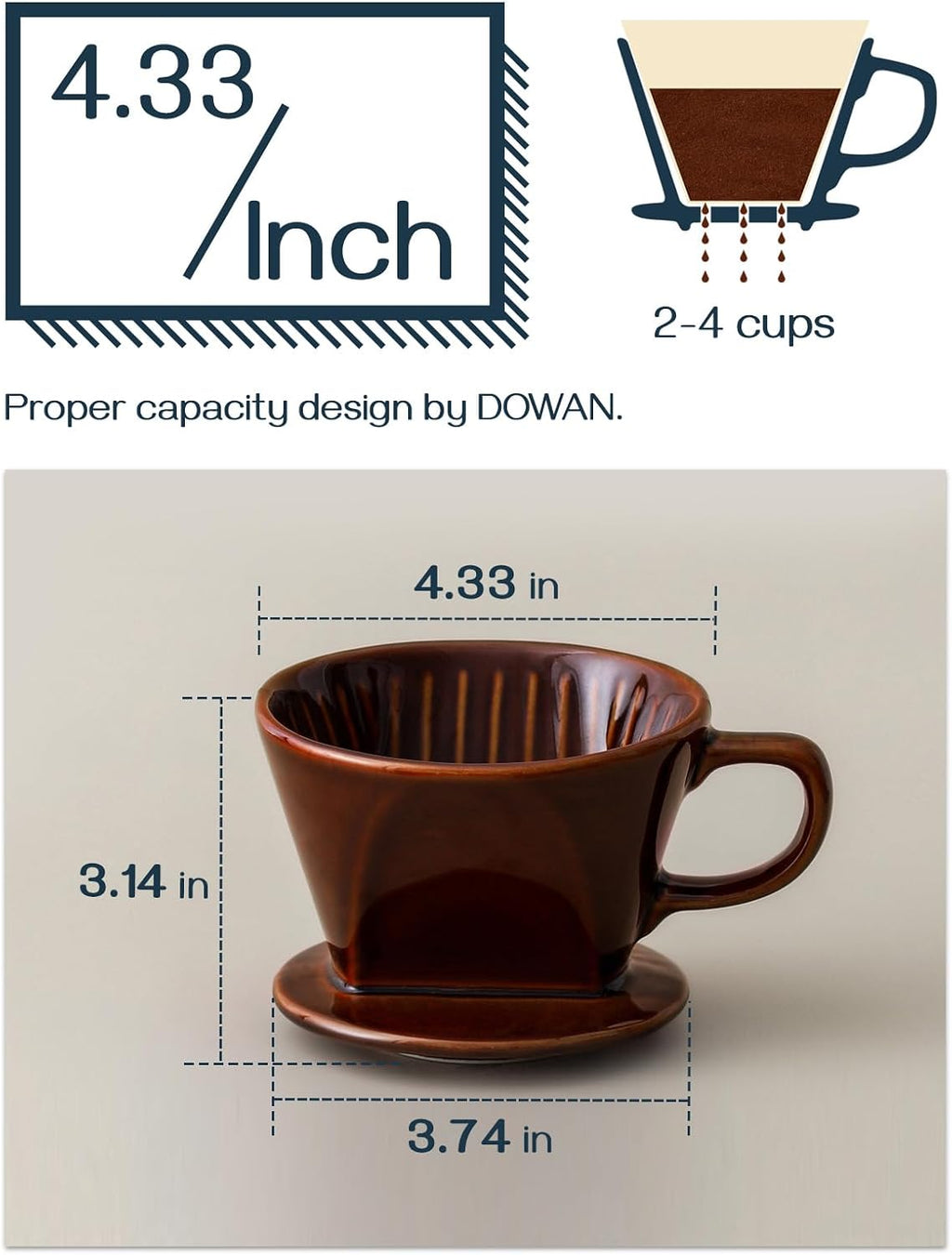 DOWAN Pour Over Coffee Dripper