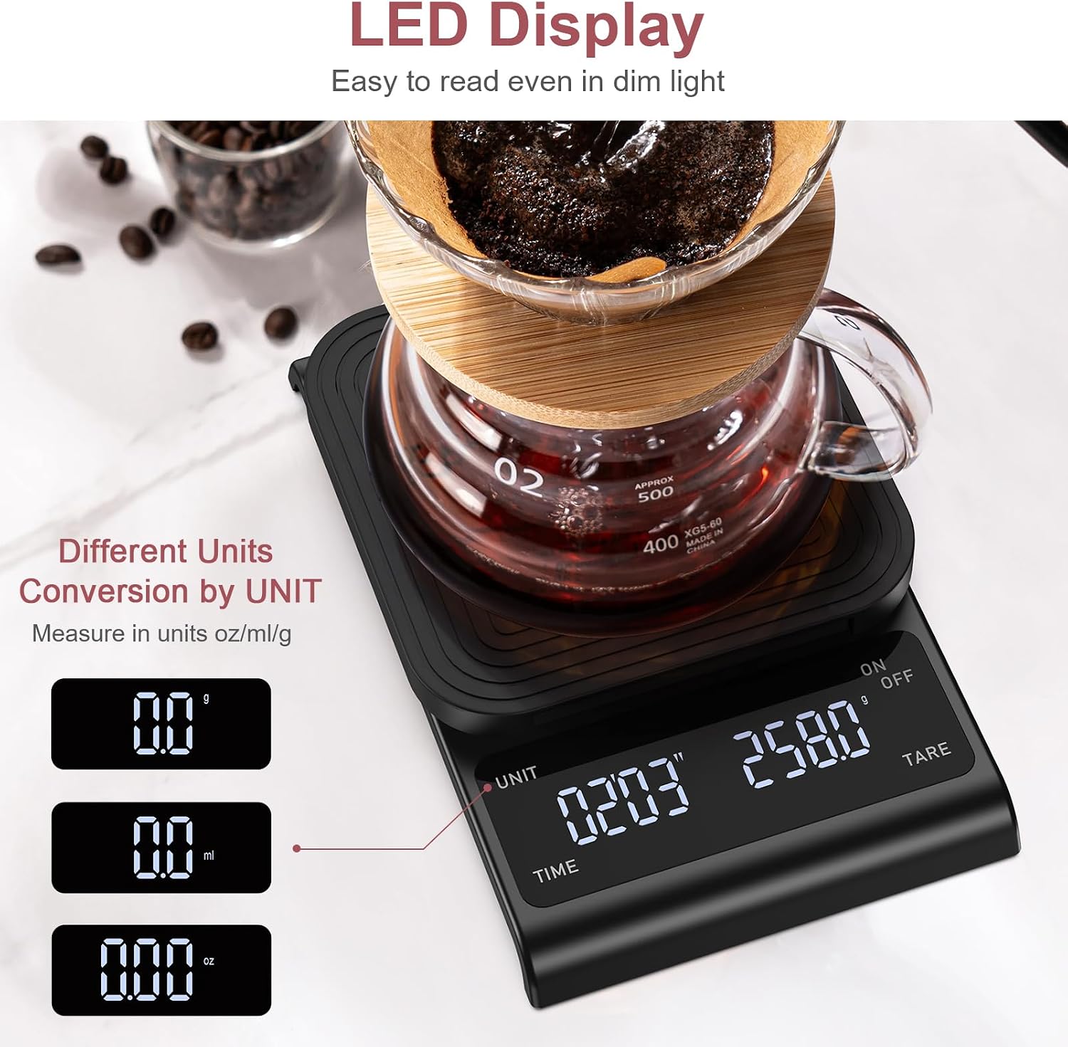 LOFICOPER Coffee Scale with Timer
