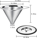 LHS Pour Over Coffee Dripper Stainless Steel Coffee Filter