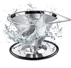 LHS Pour Over Coffee Dripper Stainless Steel Coffee Filter